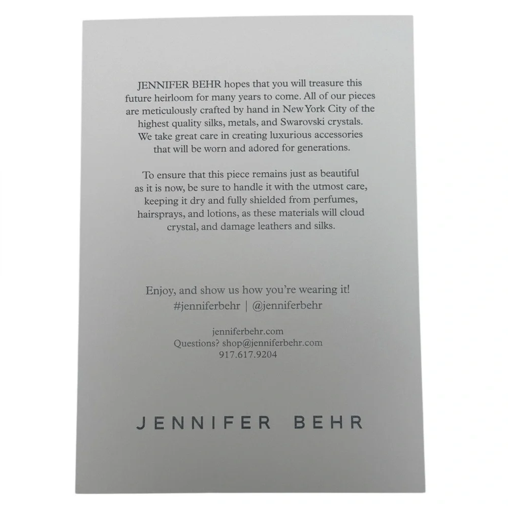 Jennifer Behr Layla Luxurious Satin Headband in a Neutral Oyster Color- O/S